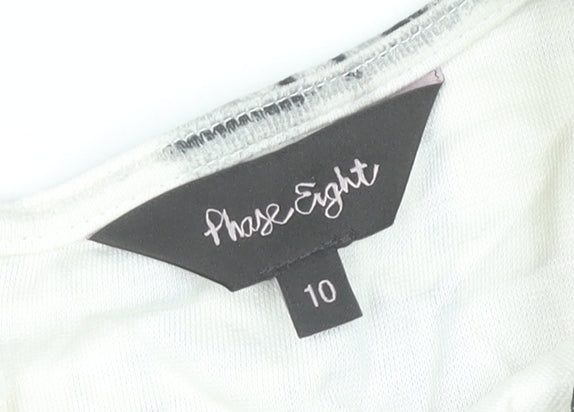Phase Eight Women’s Black White Check Sheath Dress Size 10