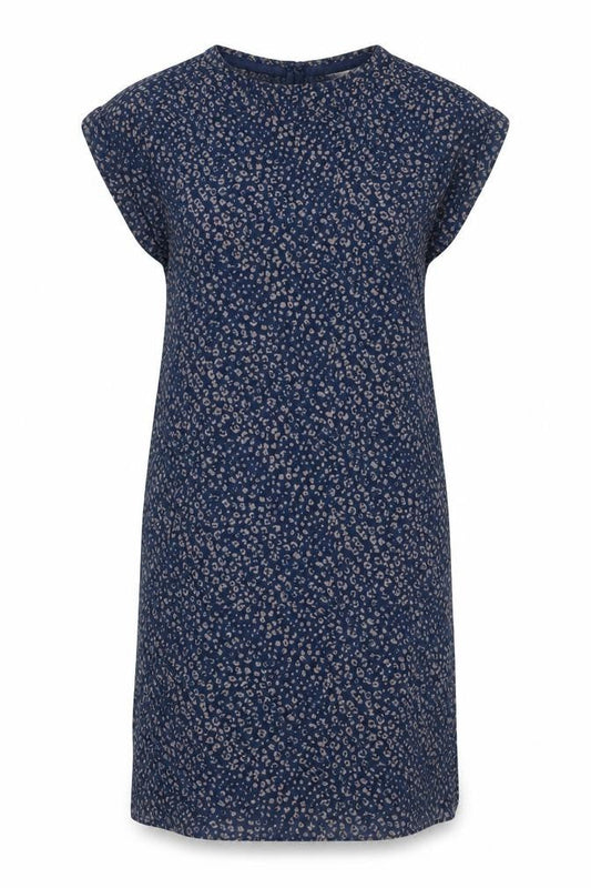 FatFace Women’s Blue Animal Print Shift Dress Size 8 Cotton Modal