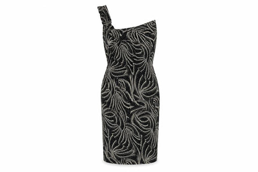 Principles Petite Women's Black Geometric Sheath Dress Size 12