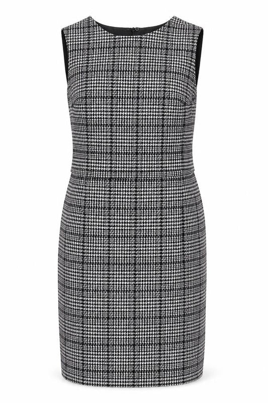 Marks & Spencer Women’s Black Houndstooth Sheath Dress Size 18