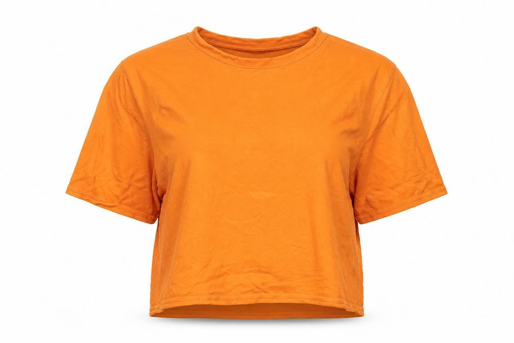 PRETTYLITTLETHING Women’s Orange Size 10 Basic Short Sleeve T-Shirt
