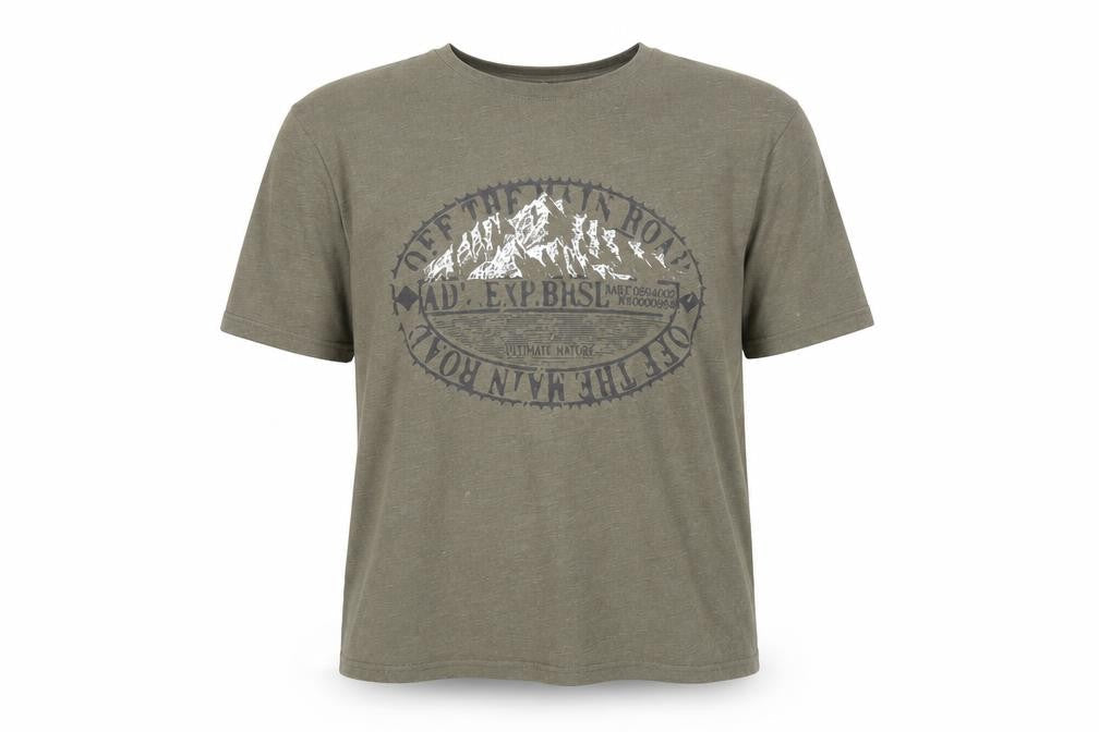 C&A Men's Green 2XL Graphic Outdoor Nature Cotton Blend T-Shirt