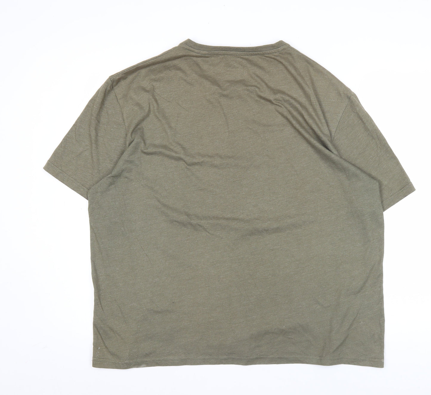 C&A Men's Green 2XL Graphic Outdoor Nature Cotton Blend T-Shirt