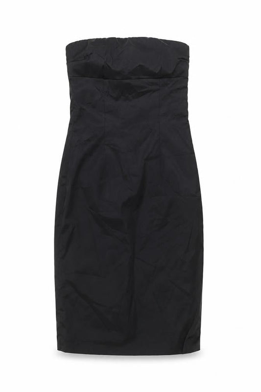 Oasis Women’s Black Strapless Bodycon Knee Length Dress Size 12