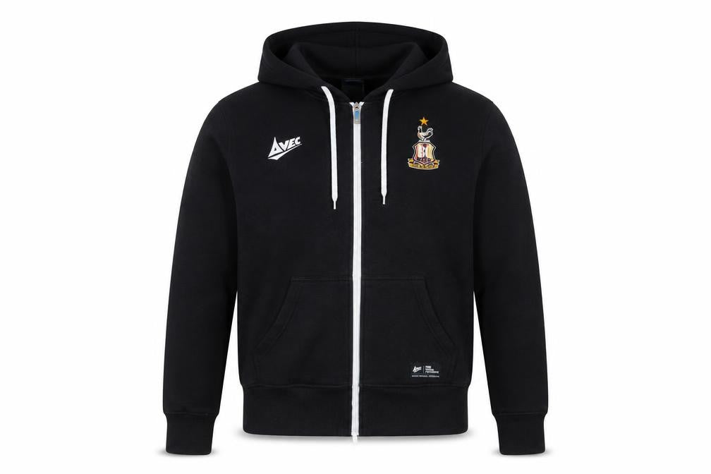 Avec Men’s Black Small Full Zip Hooded Sports Jacket