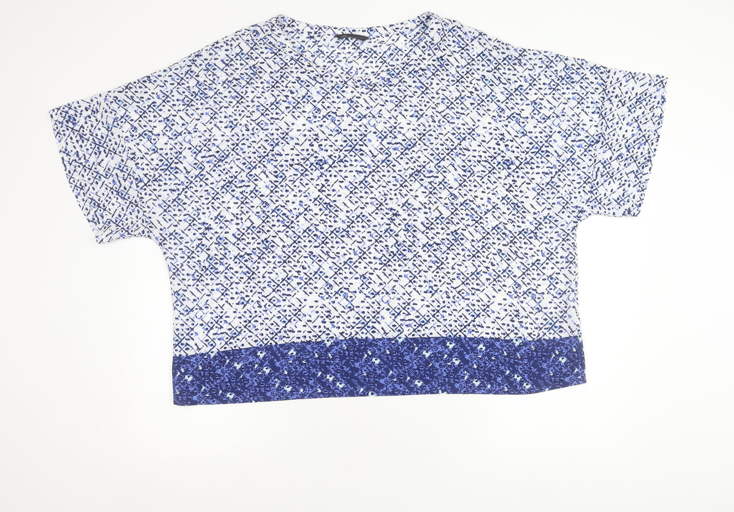 Marks and Spencer Women’s Blue Geometric Tunic Blouse Size 22