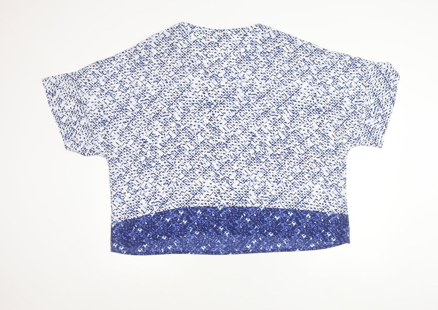 Marks and Spencer Women’s Blue Geometric Tunic Blouse Size 22