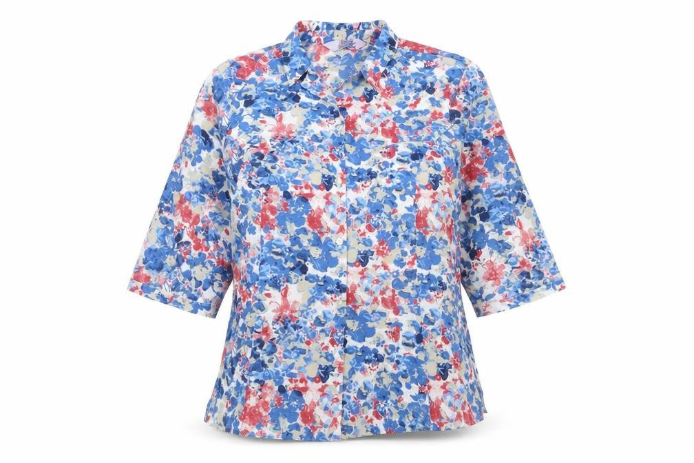 Honor Millburn Womens Multicoloured Floral Button-Up Shirt Size 12