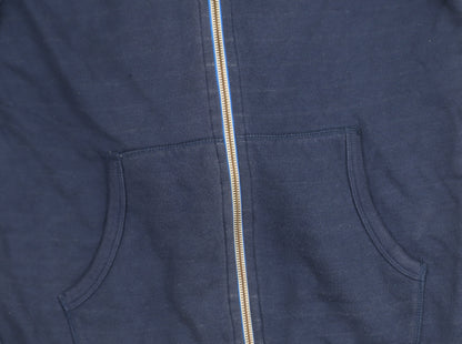 Boden Men’s Blue Cotton Full Zip Hooded Jacket Size S