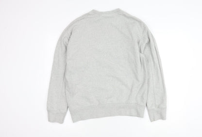 Nike Women’s Grey Sweatshirt Small Pullover Logo Crew Neck Cotton