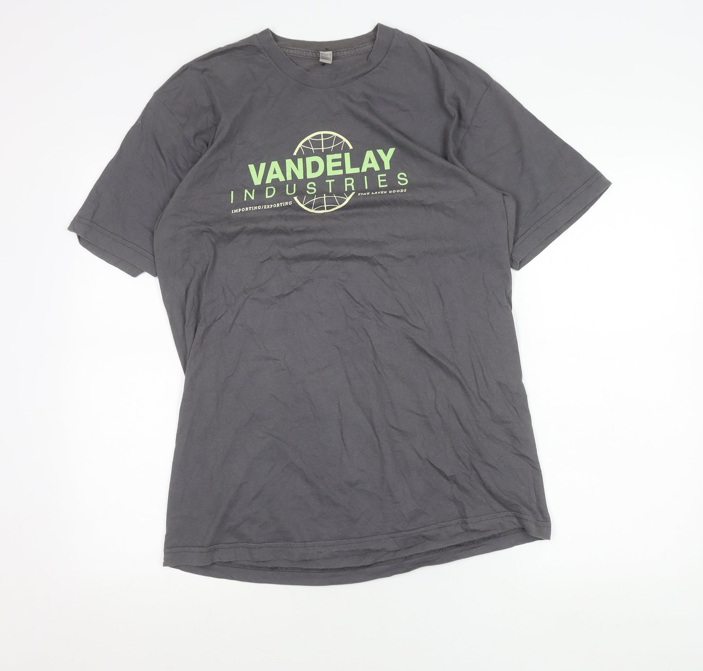 American Apparel Men’s Grey L Funny Graphic Vandelay Industries T-Shirt
