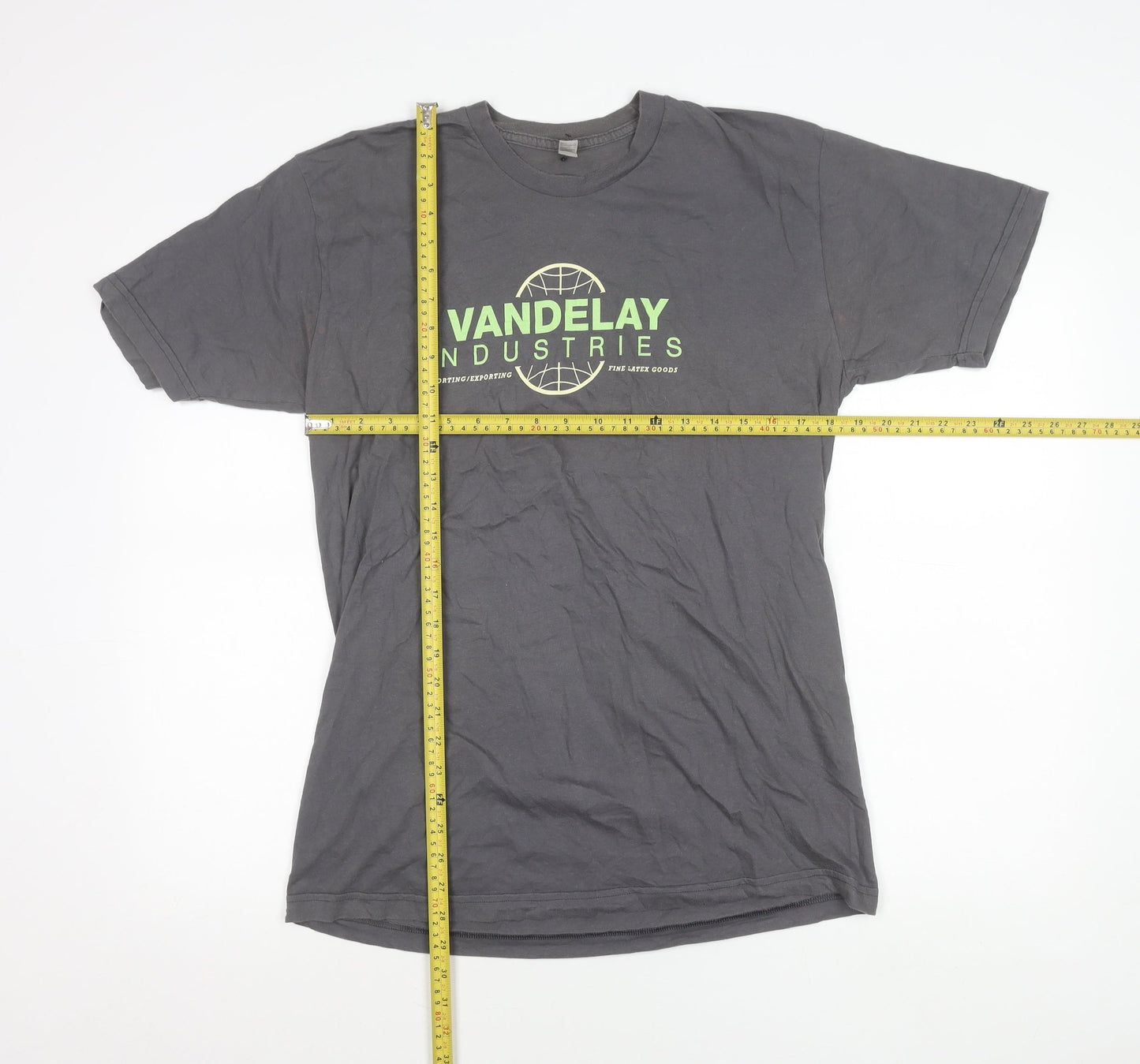 American Apparel Men’s Grey L Funny Graphic Vandelay Industries T-Shirt
