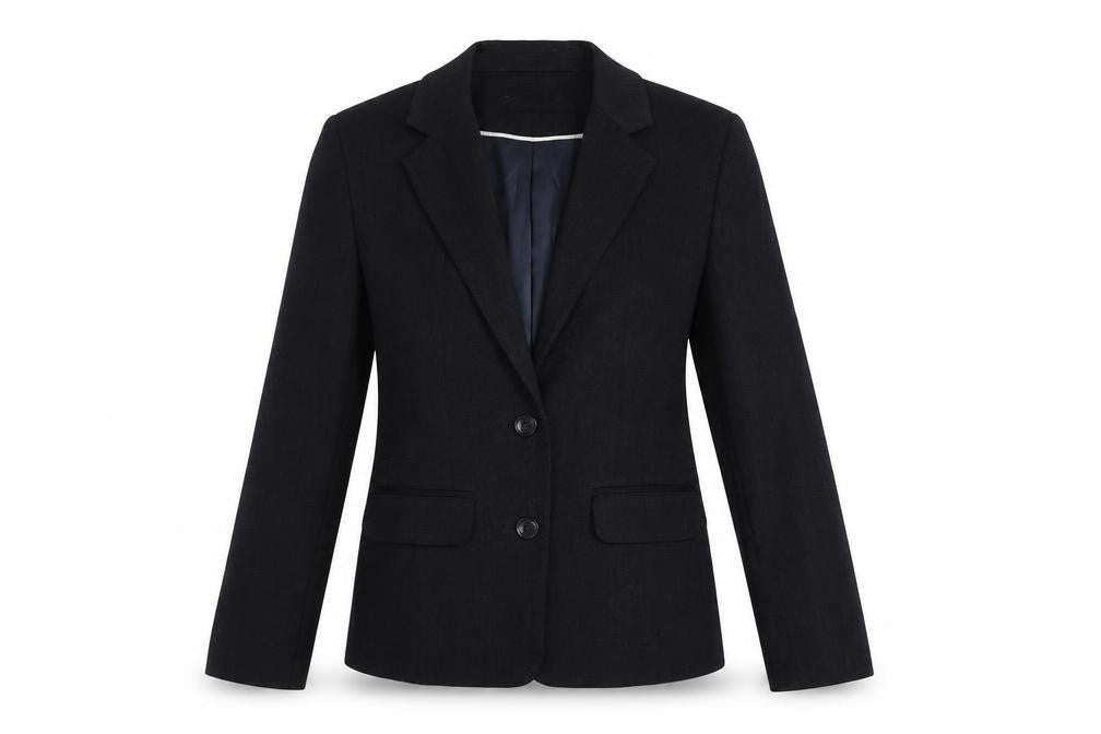 Papaya Women Black Size 10 Tailored Polyester Suit Jacket Blazer