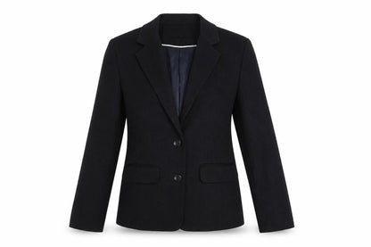 Front view of Papaya Women Black, size 10, Tailored Polyester suit jacket