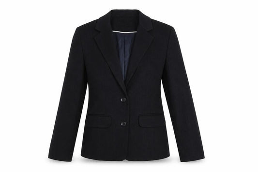 Papaya Women Black Size 10 Tailored Polyester Suit Jacket Blazer