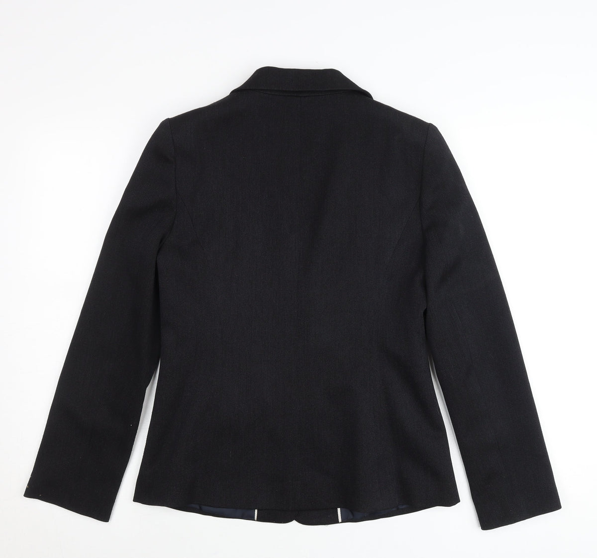 Papaya Women Black Size 10 Tailored Polyester Suit Jacket Blazer