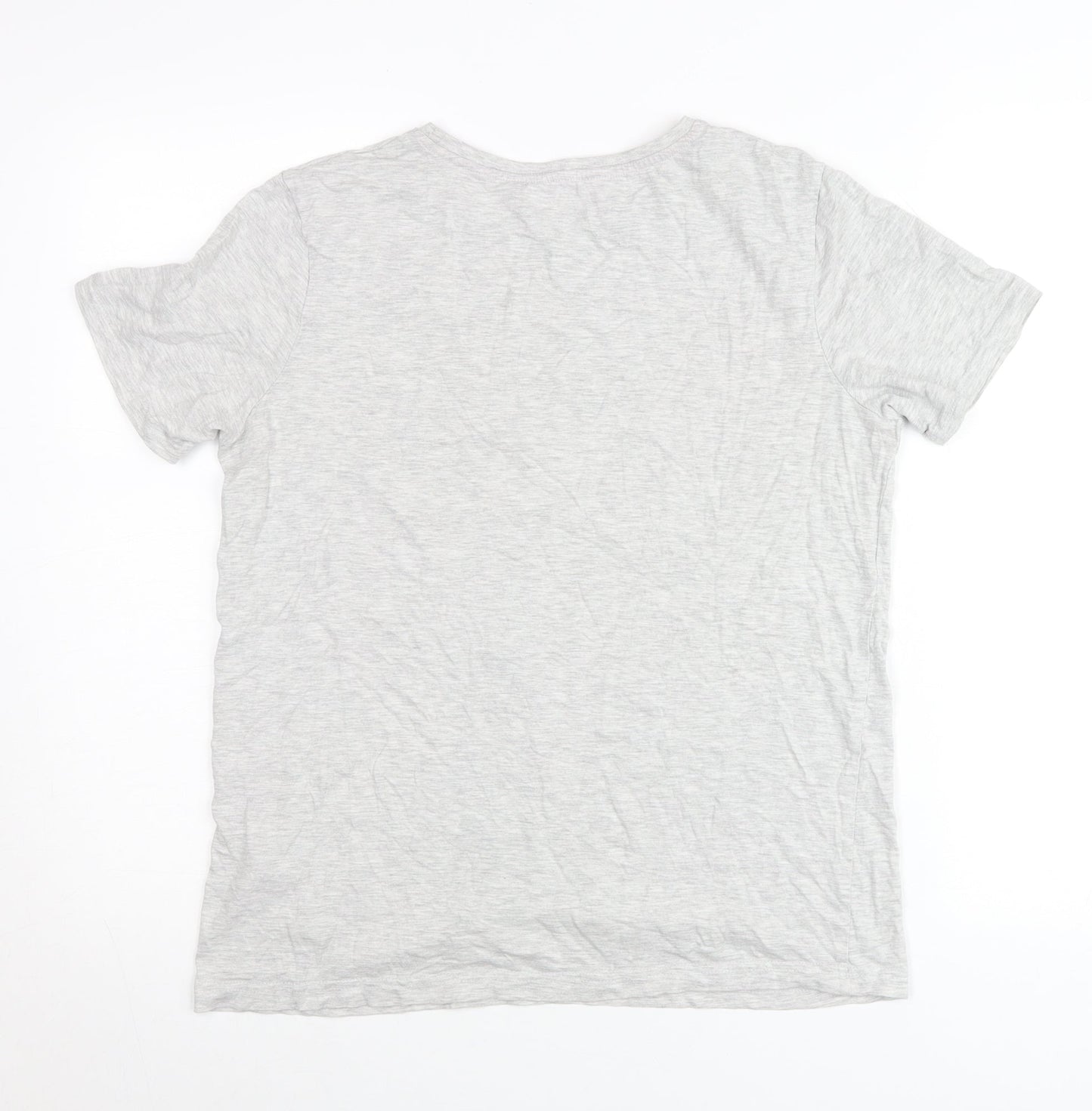 Primark Women’s Grey Panda Yoga Graphic T-Shirt Size 12