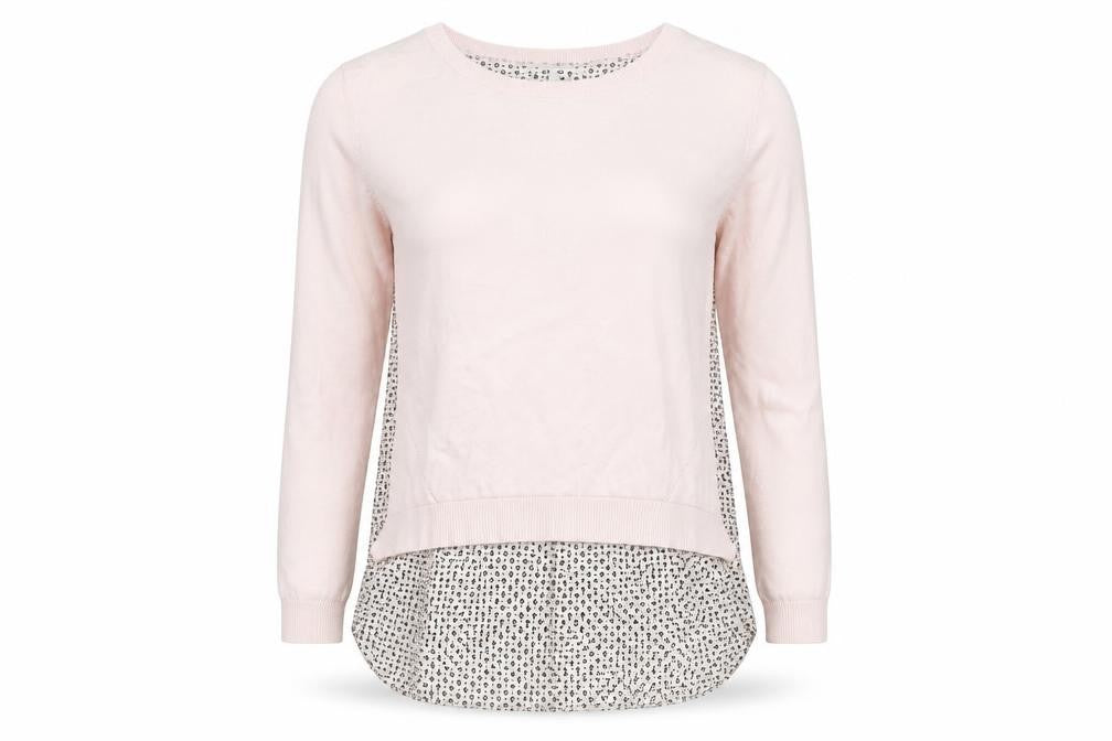 Next Women’s Pink Geometric Back Jumper Size 10 Pullover Top