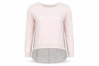 Next Women’s Pink Geometric Back Jumper Size 10 Pullover Top