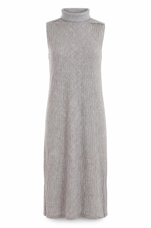 Zara Women’s Grey Knit Roll Neck Sleeveless Shift Dress Size 12