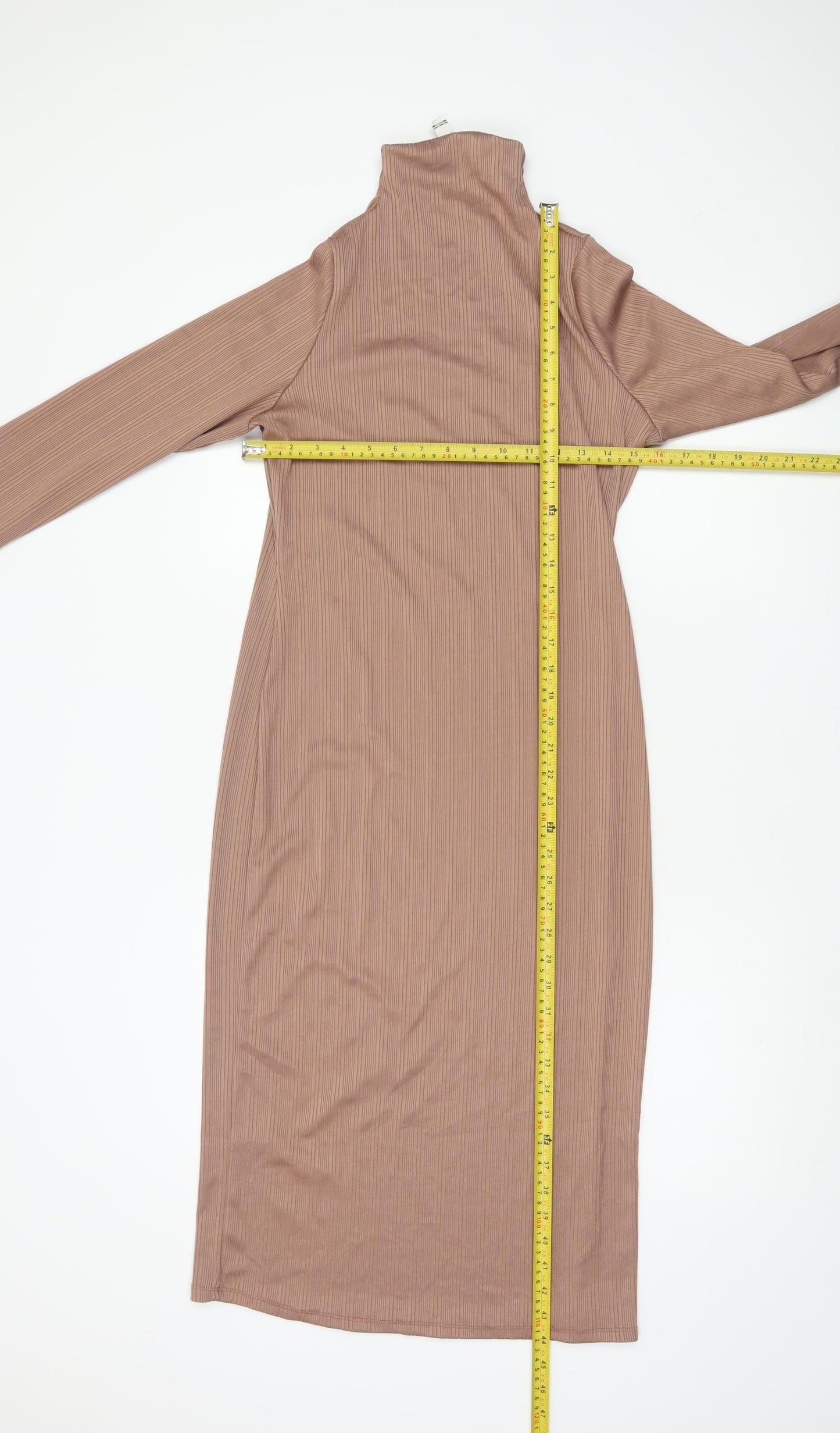 River Island Women’s Brown Bodycon Midi Dress Size 12