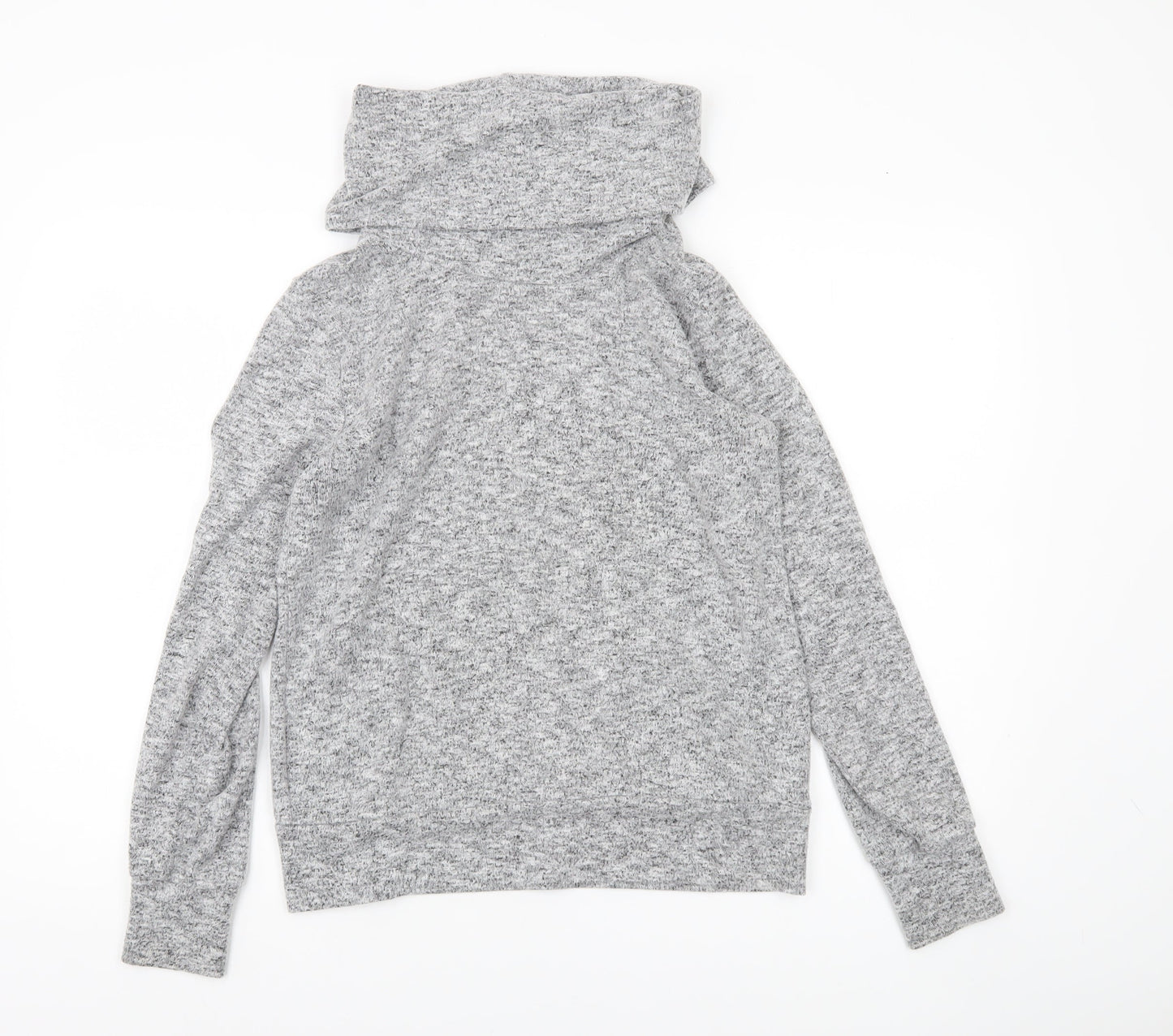 Dorothy Perkins Women’s Grey Knit Cowl Neck Long Sleeve Top UK 12