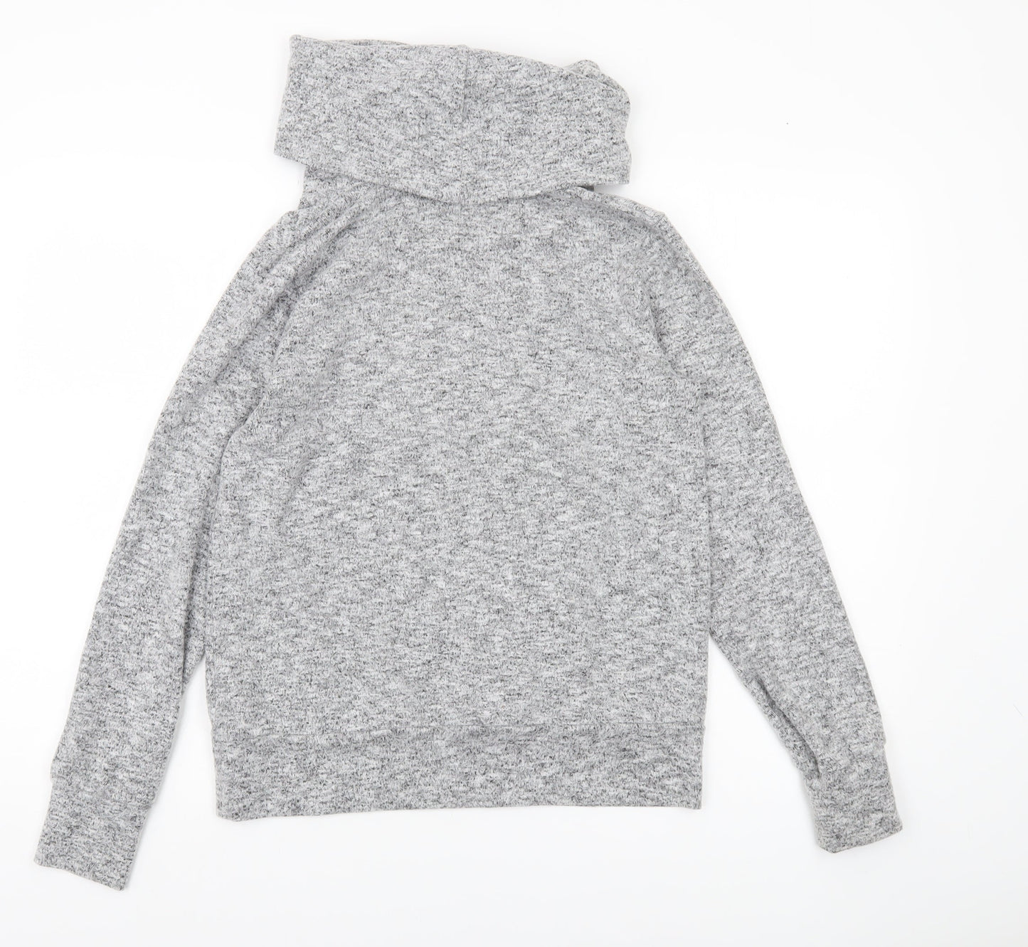 Dorothy Perkins Women’s Grey Knit Cowl Neck Long Sleeve Top UK 12