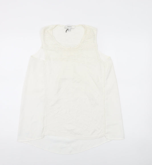 Ipekyol Women’s White Sleeveless Scoop Neck Tank Top S