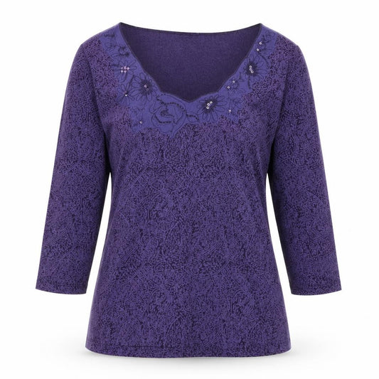 Marks and Spencer Per Una Womens Purple Floral Tunic Blouse Size 10