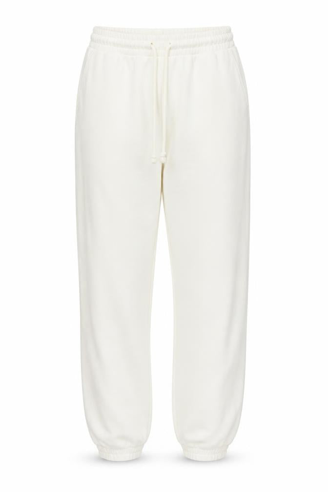 Zara Women Ivory Jogger Trousers Size S Polyester Cotton