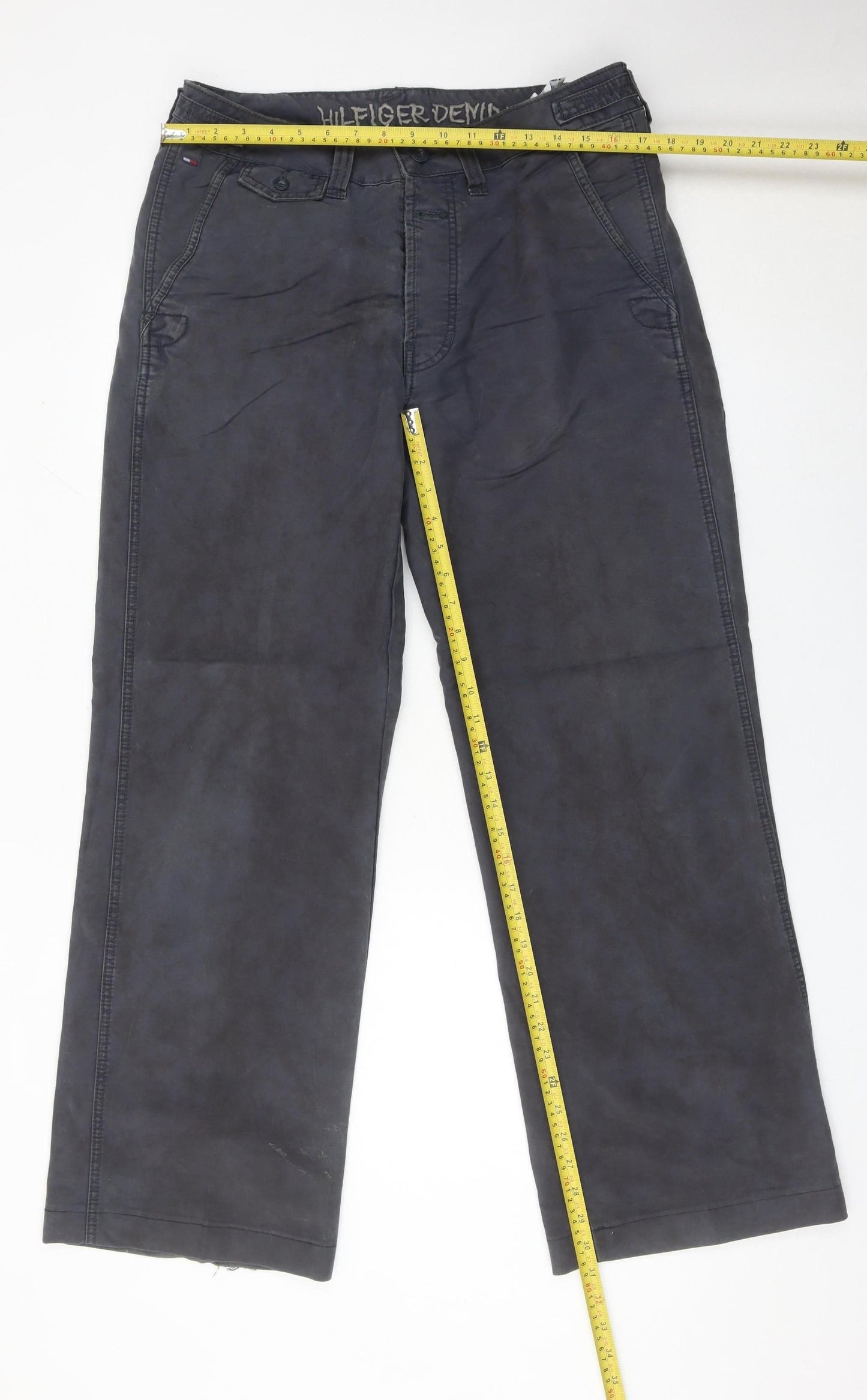 Tommy Hilfiger Mens Blue Straight Leg Jeans Size 31x32 Cotton Denim