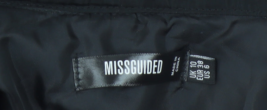 Missguided Women’s Black Size 10 Basic Jacket Lightweight Casual