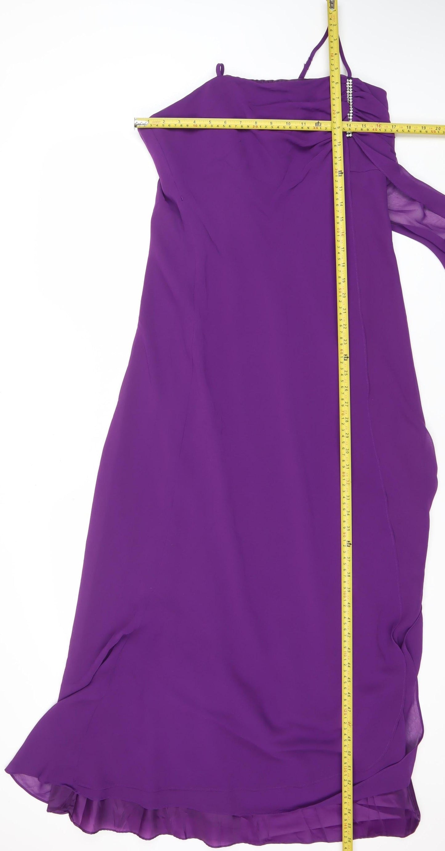 Roman Originals Women’s Purple Size 14 Midi Slip Dress