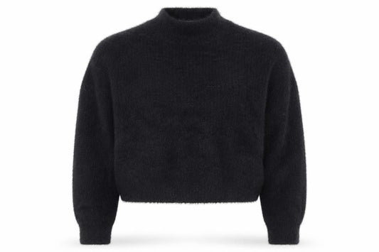 915 Generation Girls Black Mock Neck Pullover Jumper 14-15 Years