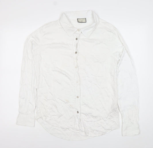 Toplook Mens White XL Classic Long Sleeve Button-Up Shirt