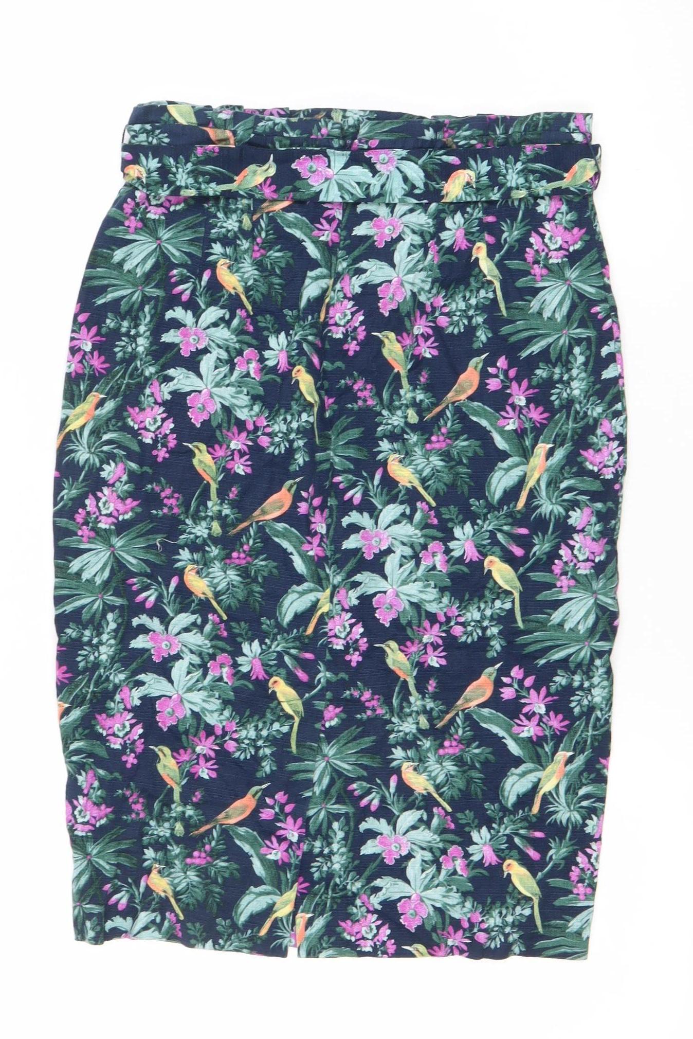 Oasis Women’s Multicoloured Floral Tropical Skirt Size 12