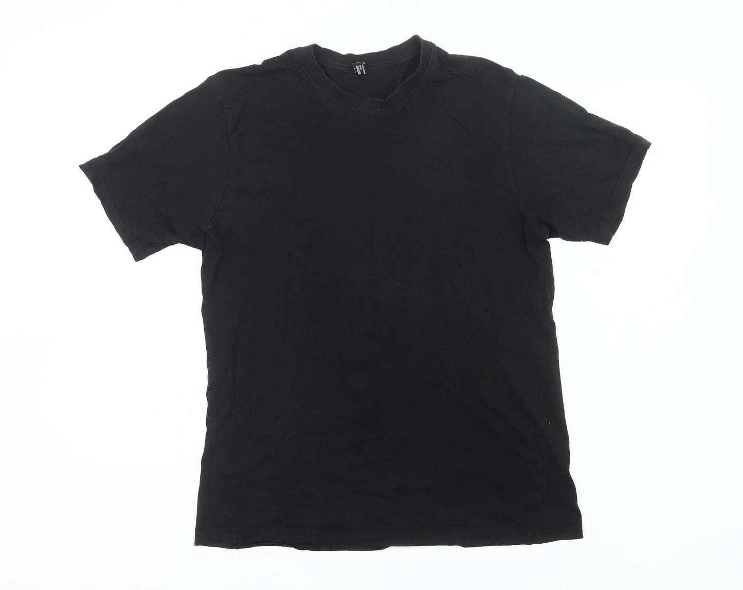 Donnay Men’s Black Cotton Crew Neck Short Sleeve T-Shirt Size M