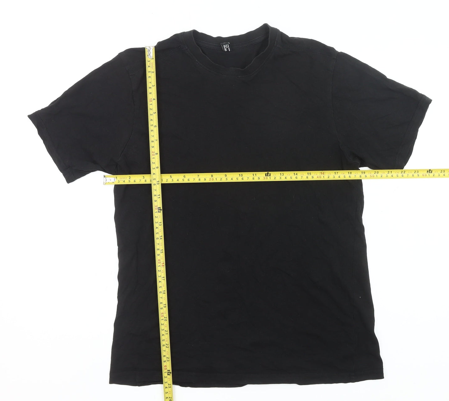 Donnay Men’s Black Cotton Crew Neck Short Sleeve T-Shirt Size M