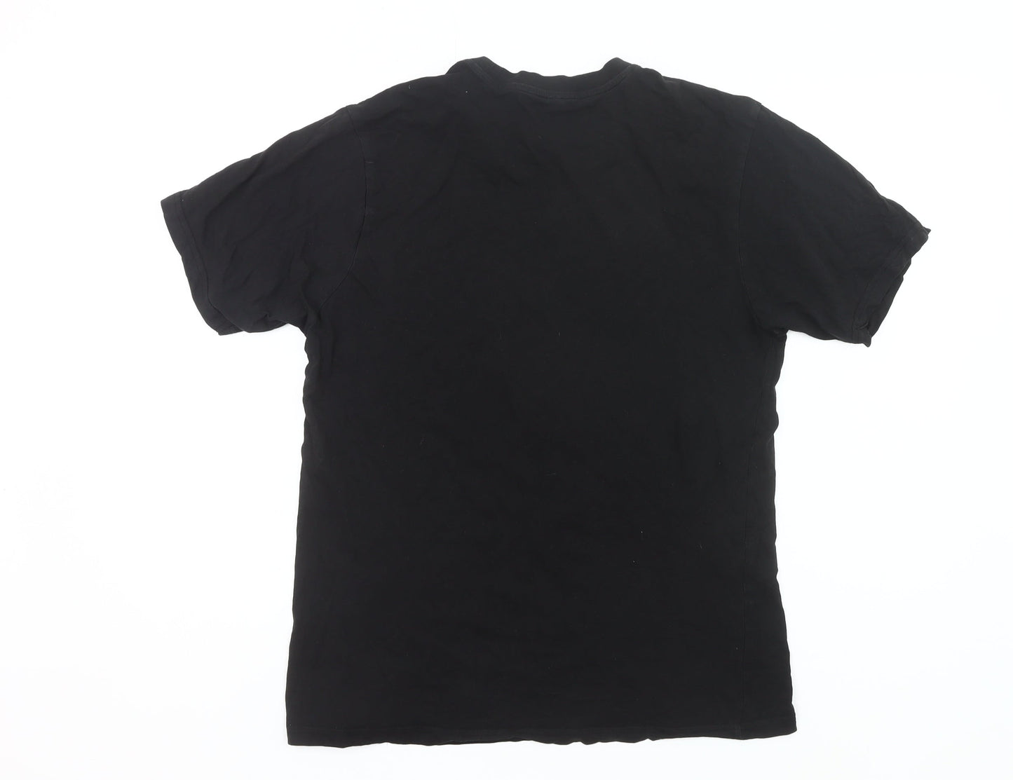 Donnay Men’s Black Cotton Crew Neck Short Sleeve T-Shirt Size M