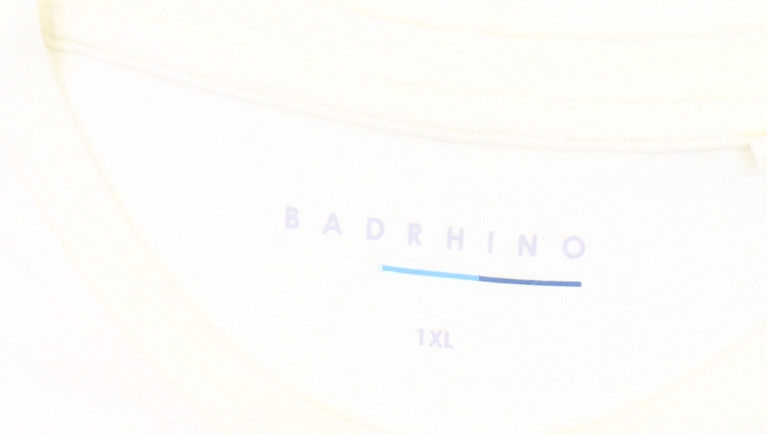 BadRhino Mens Beige XL Graphic Surfers Paradise T-Shirt