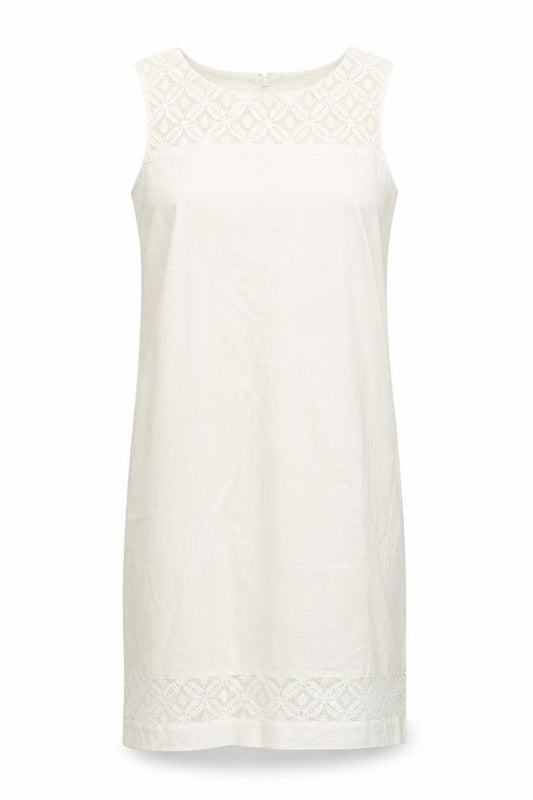 Papaya Women’s Ivory Sleeveless Sheath Knee Length Dress Size 8