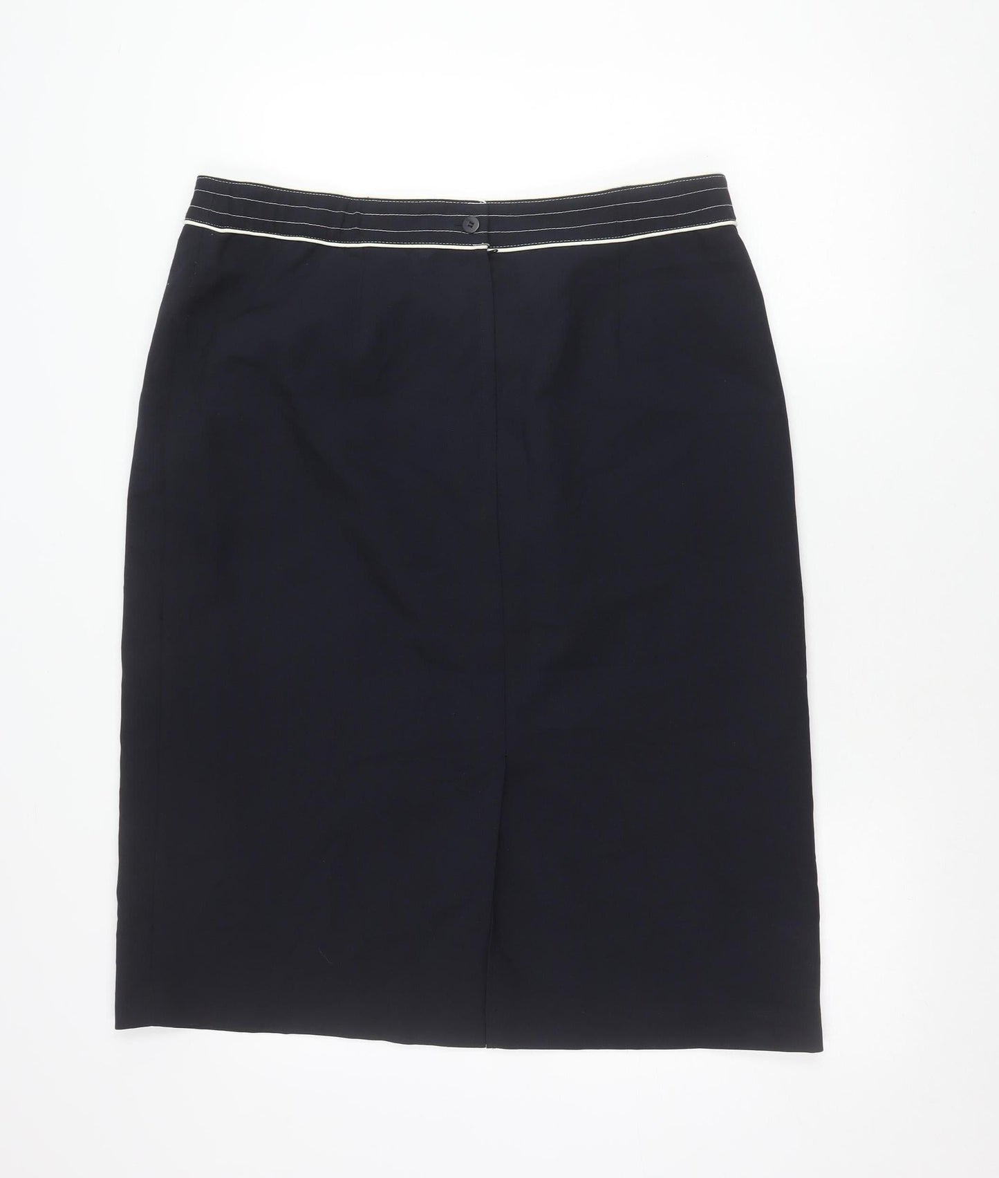 Classics Womens Black Size 18 Pencil Skirt Lined Polyester Workwear