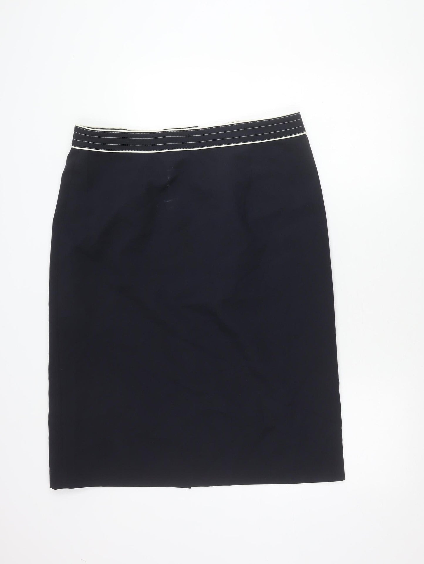 Classics Womens Black Size 18 Pencil Skirt Lined Polyester Workwear