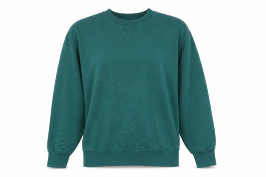 Zara Women’s Green Pullover Sweatshirt Size S Cotton Blend