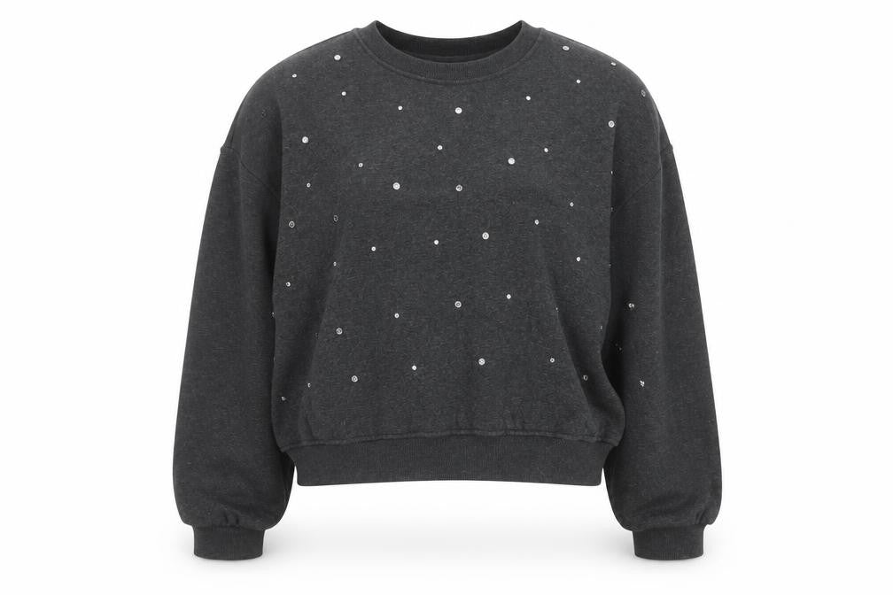 Marks & Spencer Women’s Grey Jewel Pullover Jumper Size L Regular