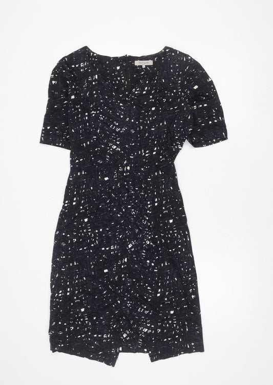 Great Plains Women's Blue Geometric Sheath Dress Size S