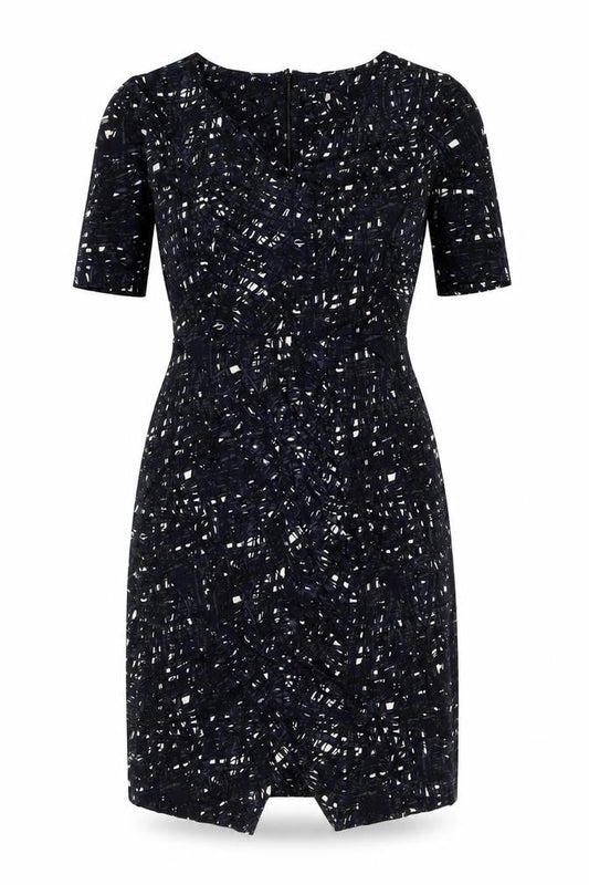 Great Plains Women's Blue Geometric Sheath Dress Size S