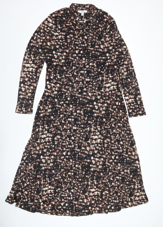 Marks and Spencer Women’s Multicoloured Size 14 Bodycon Midi Dress