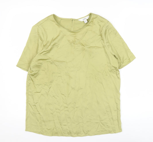 Marks and Spencer Women’s Green Size 8 Regular Fit Blouse