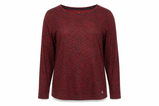 Marks and Spencer Women’s Red Animal Print Long Sleeve T-Shirt Size 18